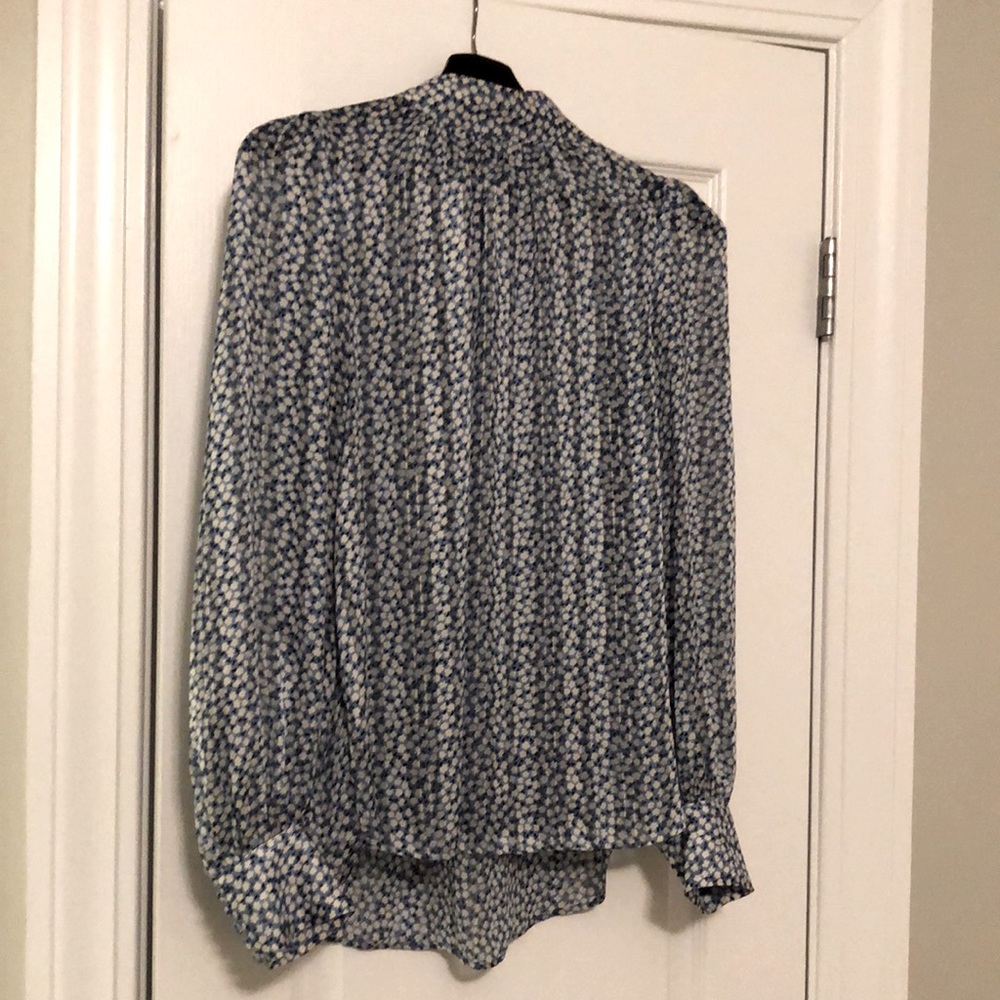 Silk, floral, mockneck H&M blouse, size XS